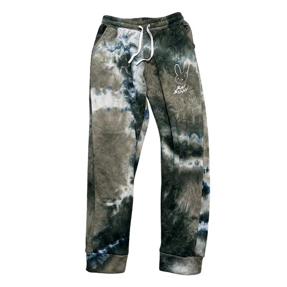 Bad Bunny Tie Dye Joggers Sweatpants Unisex, size XS - Picture 1 of 6